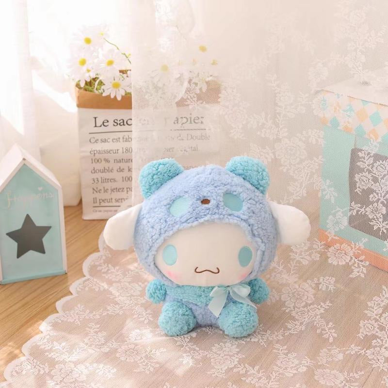 Cartoon Melody cross-dressing panda doll plush toy girl bedside sleeping companion soothing doll rag doll