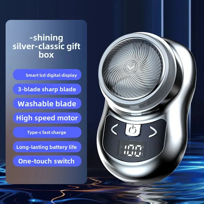 New Electric Shaver Men's Shaver Washable Mini Beard Sharpener Small Portable Rechargeable One Piece Delivery