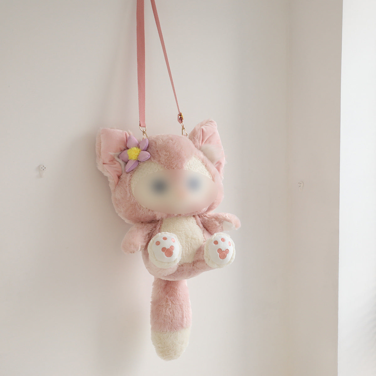 Soft cute little fox backpack kids play large plush backpack wholesale outdoor lightweight student travel bag