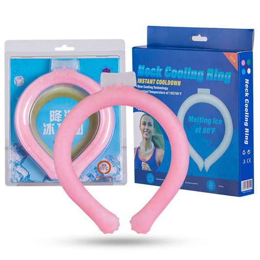 Cold Feeling Cooling Ice Cool Ring Neck Cooling Artifact Relief Heat Stroke Prevention Summer Cool Collar Outdoor Military Training Children