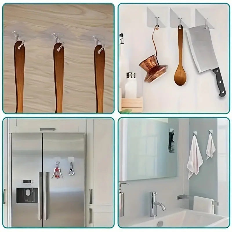 Hole no mark load-bearing viscose transparent kitchen wall hook sticking strong wall sticking hook strong sticking hook free playing