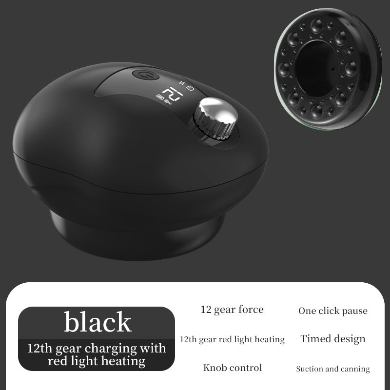 Electric Gua Sha Cupping Device - Red Light Therapy Massager with Suction