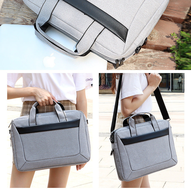 Wholesale Shoulder Laptop Bag Waterproof Briefcase 131415.6 inch Men & Women Can Print Logo