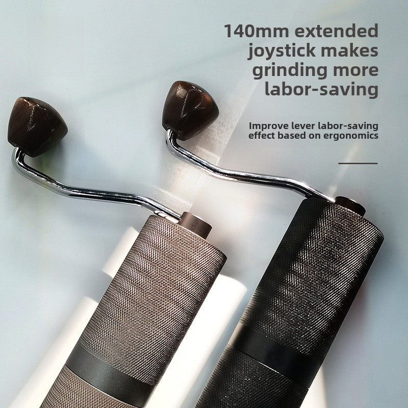 Knurled hand coffee grinder steel grinding core portable Italian grinder 6 stars adjustable thickness hand grinder