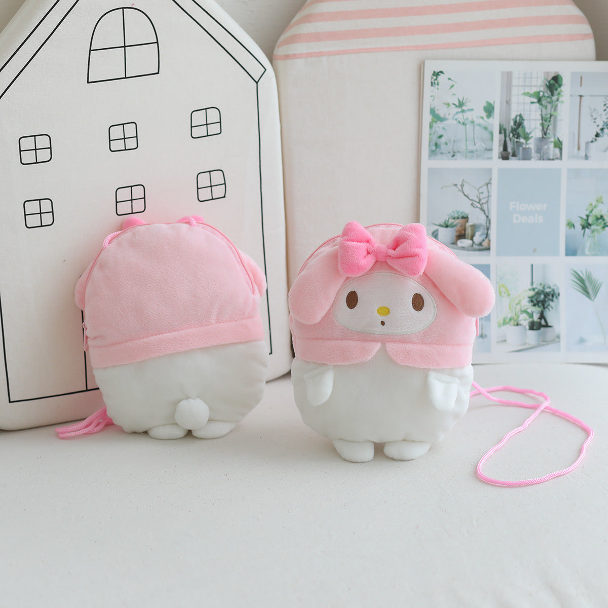 Cartoon cute doll multifunctional plush bag little devil pudding dog cinnamon dog series doll children's crossbody bag