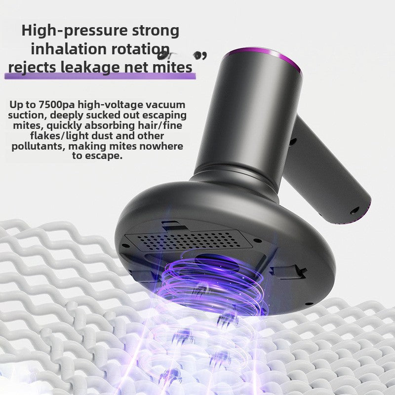 Mites remover, ultraviolet rays on home beds, small sterilization and mite removal artifact, large suction wireless deloader vacuum cleaner