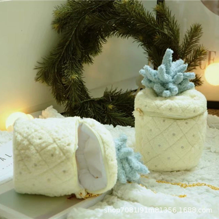 520 Valentine's Day Gift for Girls Cute Plush Chain Bag Cartoon Pineapple Bag Little Fairy Crossbody Bag Backpack