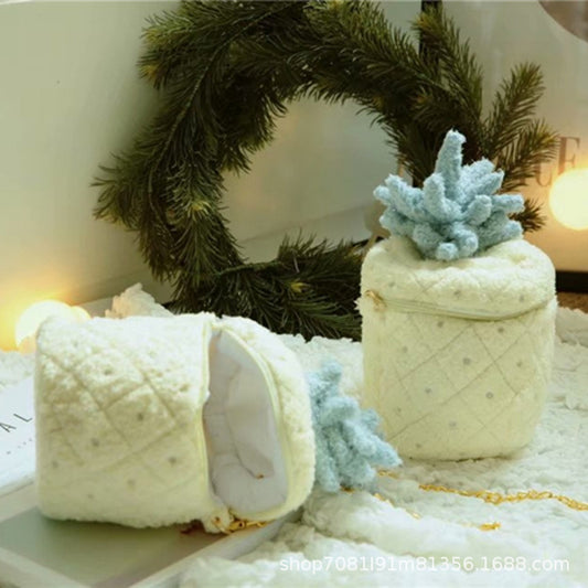 520 Valentine's Day Gift for Girls Cute Plush Chain Bag Cartoon Pineapple Bag Little Fairy Crossbody Bag Backpack