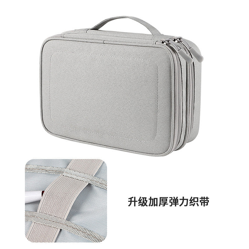 Large-capacity digital accessories storage bag multi-functional waterproof charging data cable earphones U disk excellent shield finishing bag box