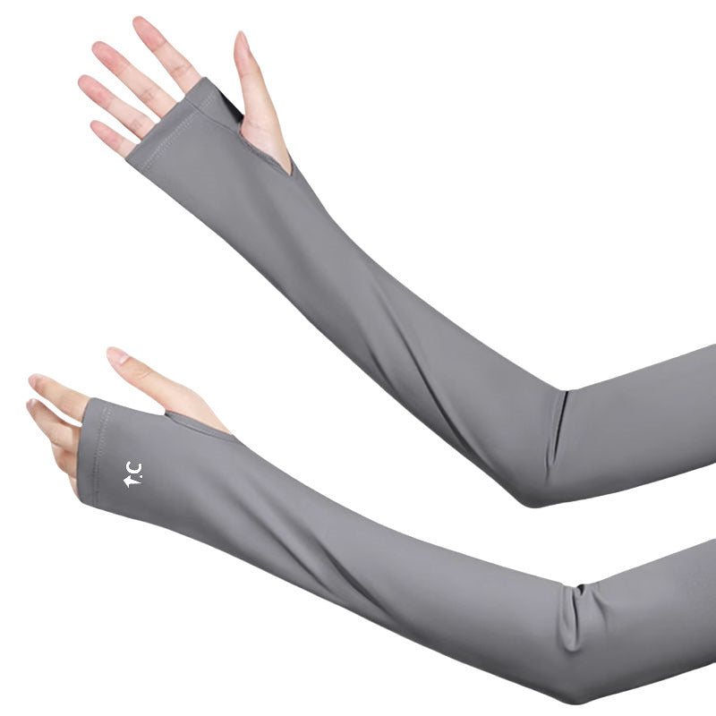 Sunscreen Ice Sleeve Women's Summer Ice Silk Anti-UV 2024 New Sleeve Loose Enlargement Breathable Rider Sleeve Tide