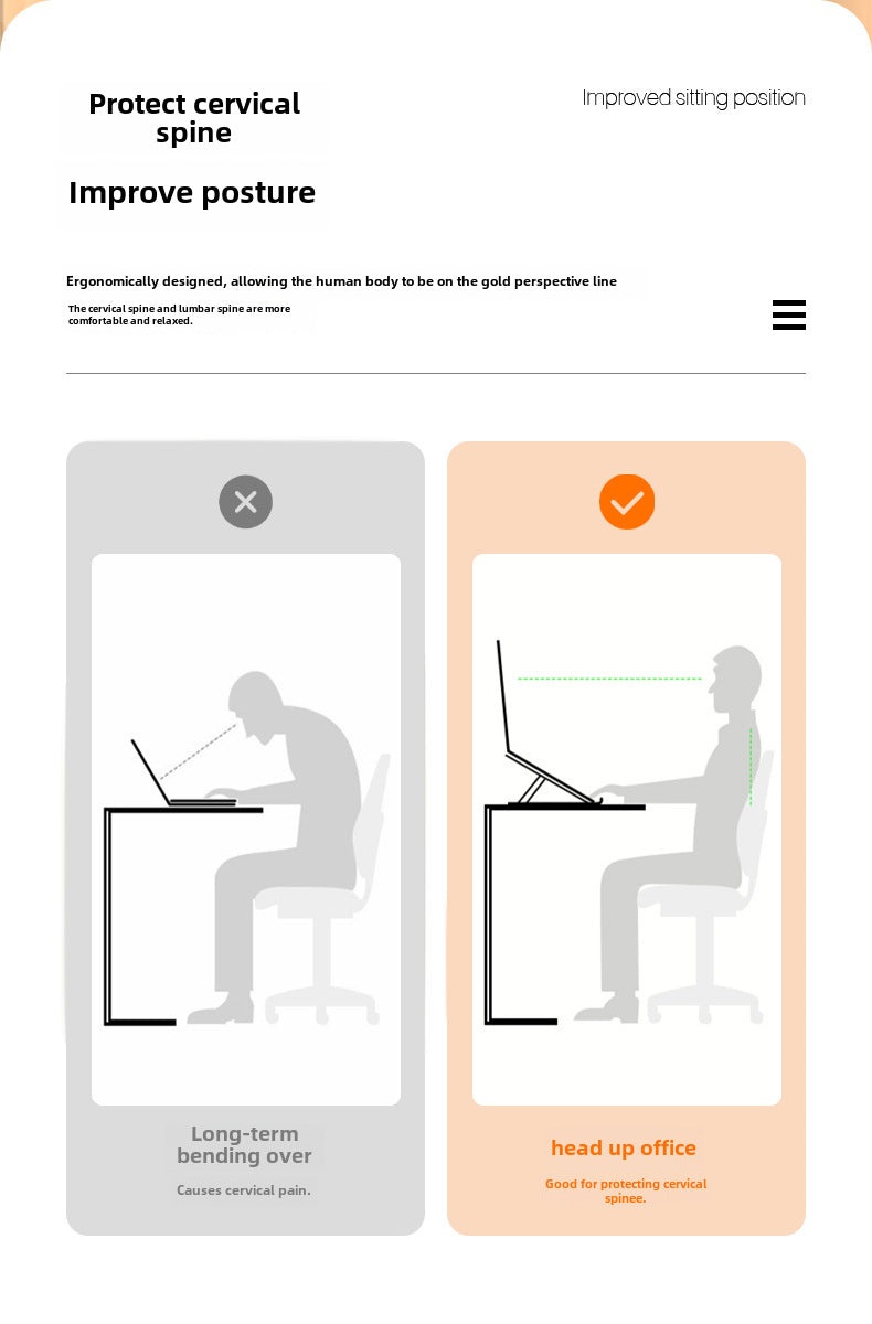 The new cross-border desktop laptop stand folds and dissipates heat dissipation with ten levels of adjustment aluminum alloy laptop stand