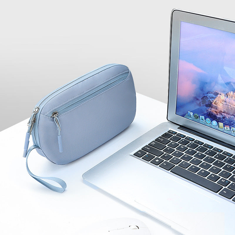 New Simple Series Data Cable, Headphone Charger, Portable Digital Electronic Accessories, Storage Bag, Clutch, Bag