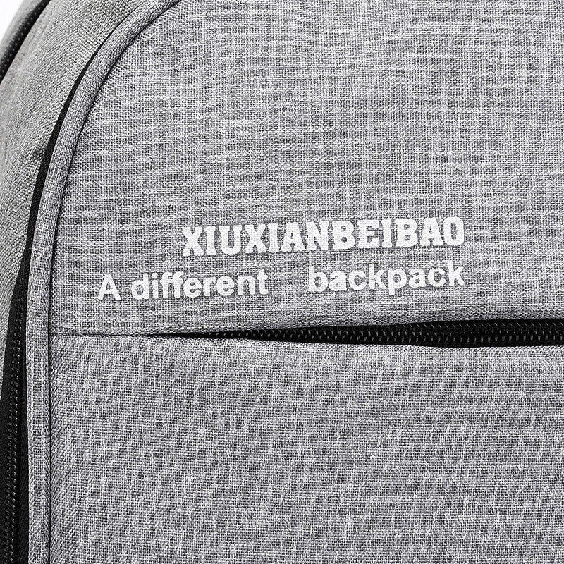 Backpack USB Rechargeable Backpack Fashion Student School Bag Large Capacity Business Computer Backpack