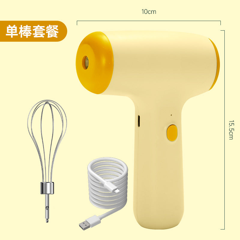 Wireless electric egg beater household mini cream automatic beater cake baking handheld charging mixing machine