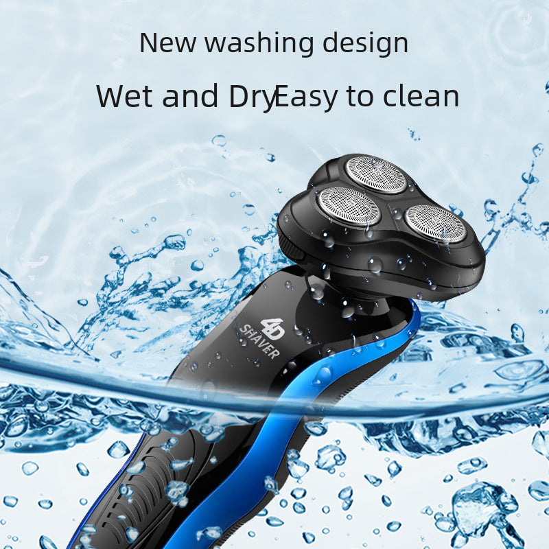 Shuwick Multifunctional Razor, Full Body Wash, Razor, Beard Sharpener, 4-in-1 USB Rechargeable Hair Beard