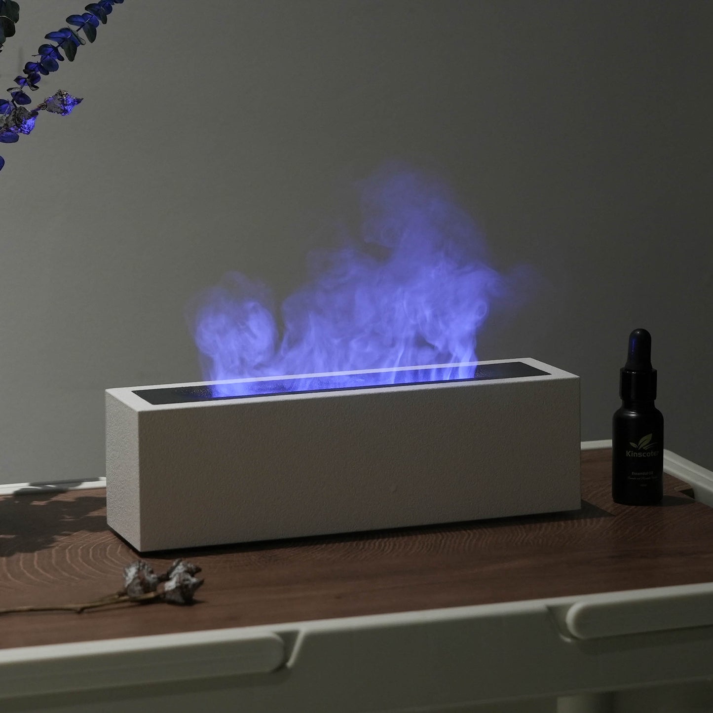 Nordic Omu Flame Aromatherapy Humidifier Home Large Fog Volume Flame Diffuser Essential Oil Diffuser Ambient Light