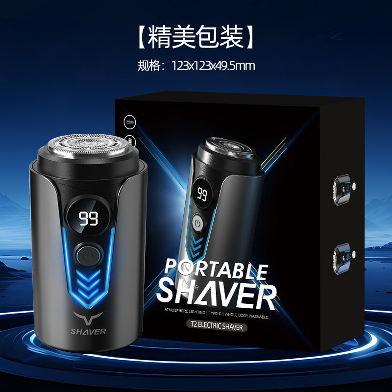 New shaver mini usb rechargeable wagon portable men's electric razor full body wash