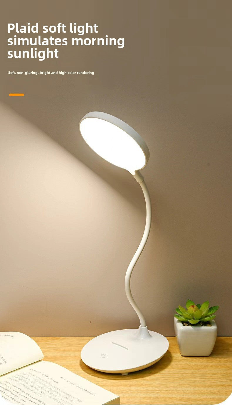 Cross-border eye protection USB rechargeable desk lamp led learning touch dimming color mixing student children's desk reading small desk lamp