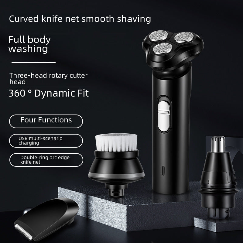 Factory direct sales of new multi-function electric shaver body washable three-in-one smart beard razor razor