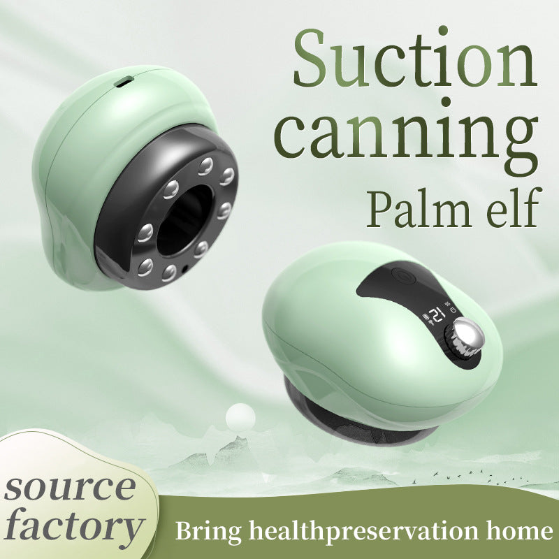 Electric Gua Sha Cupping Device - Red Light Therapy Massager with Suction