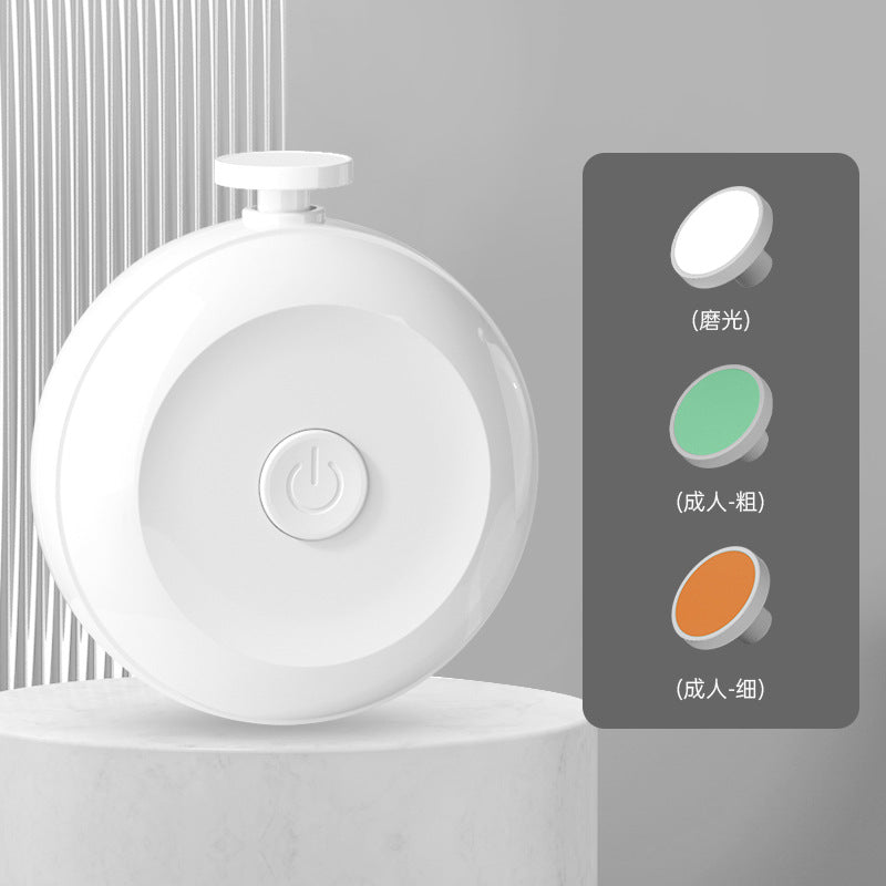 Baby electric nail polisher newborn baby nail clipper polisher anti-clamping mute child care set cross-border