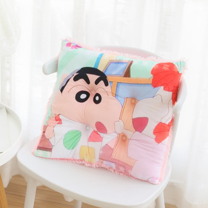 Cartoon crayon, small new cushion can be detachable and washable, student desk, chair cushion, sofa cushion, home tatami mat, butt cushion