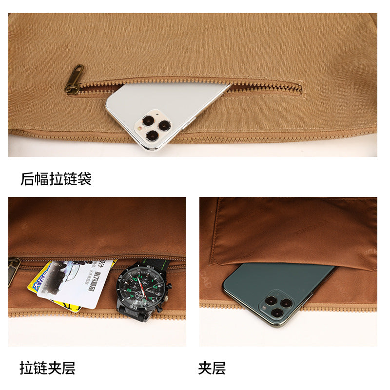 Factory custom Korean version shoulder bag, ins-style schoolgirl bag, crossbody bag, women's literary and artistic versatile large-capacity canvas bag