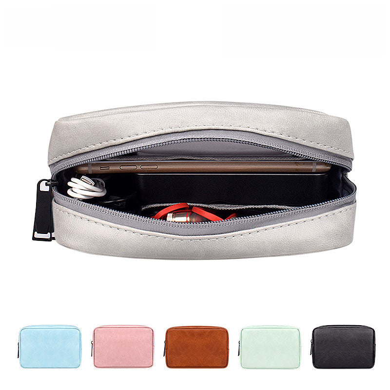 Data cable, headset charger, portable digital electronic accessories, digital storage bag, outdoor carry-on travel clutch