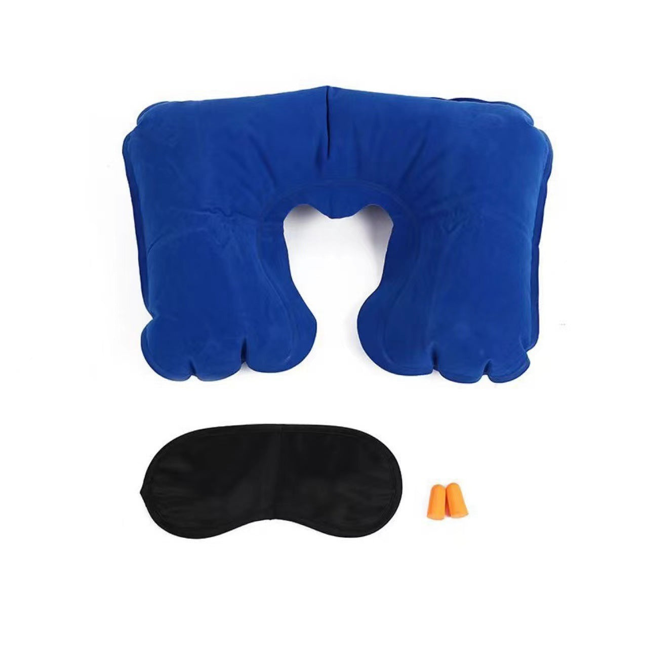 Travel Sanbao blackout eye mask, earplugs, inflatable pillow, U-shaped pillow, travel Sanbao inflatable pillow, aviation set U-shaped pillow