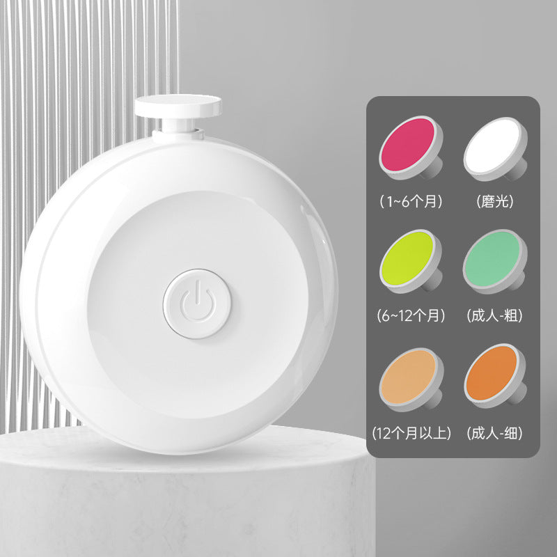 Baby electric nail polisher newborn baby nail clipper polisher anti-clamping mute child care set cross-border