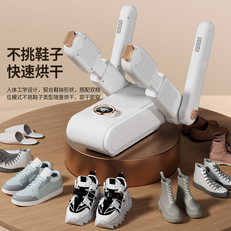 Cross-border new quick-drying shoe dryer, portable foldable timer shoe dryer, shoe dryer, constant temperature shoe dryer