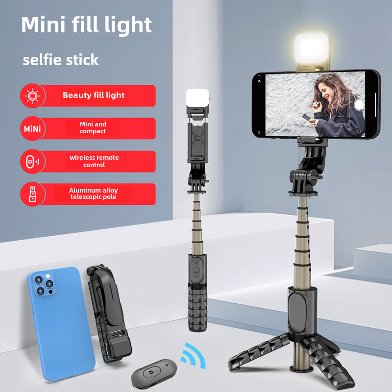 Manufacturer: mini phone, selfie stick, Q10S, bluetooth selfie, tripod, fill light, beauty live broadcast photo stand