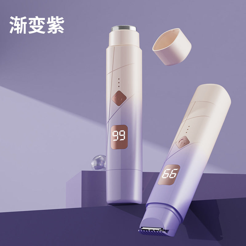 Electric shaver shaver portable gradient electric trim razor shaver for men and women epilator cross-border