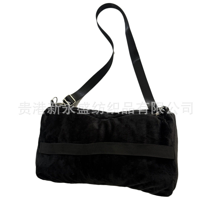 popular travel U-shaped pillows can be filled with clothes, luggage pillowcases, soft plush filled multi-functional pillows