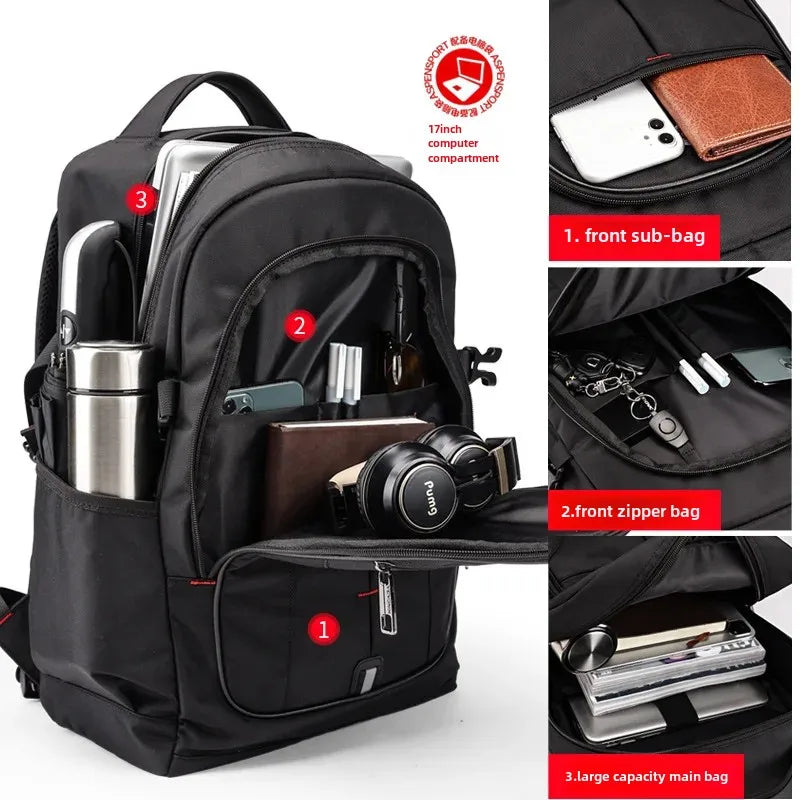 Trendy youth schoolbag manufacturer Korean version casual texture college student backpack large capacity outdoor travel backpack