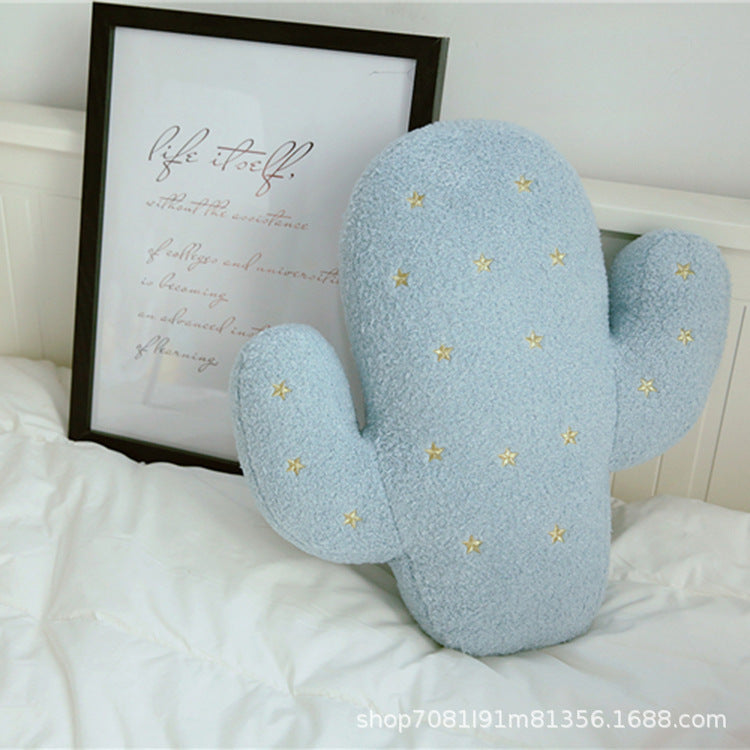 Cute strawberry plush doll throw pillow cushion quilt dual-purpose office chair pillow cactus lunch break blanket