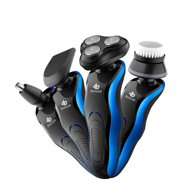 Shuwick Multifunctional Razor, Full Body Wash, Razor, Beard Sharpener, 4-in-1 USB Rechargeable Hair Beard