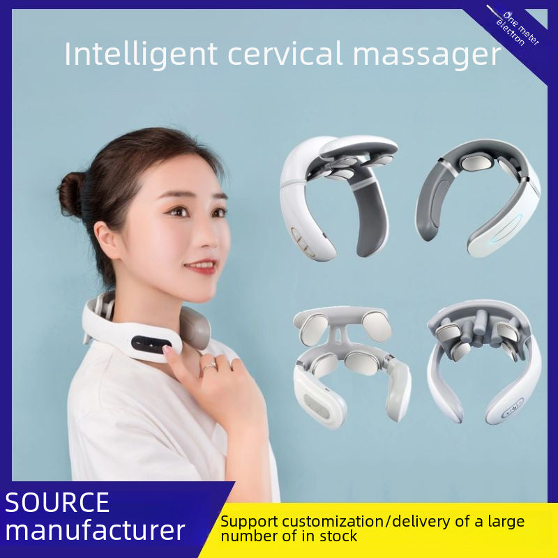 Neck and Shoulder Massager - Smart Pulse Massager with Heat & Vibration