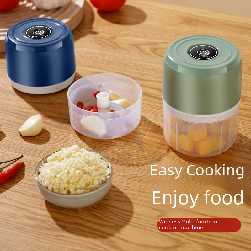 Electric garlic pounder, household garlic press, supplementary food processor, wireless mini garlic mash artifact, garlic mincing machine, cross-border