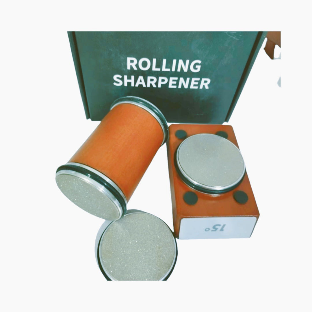 Black roller round angle sharpening aluminium square spacer for easy and fast sharpening professional home sharpener
