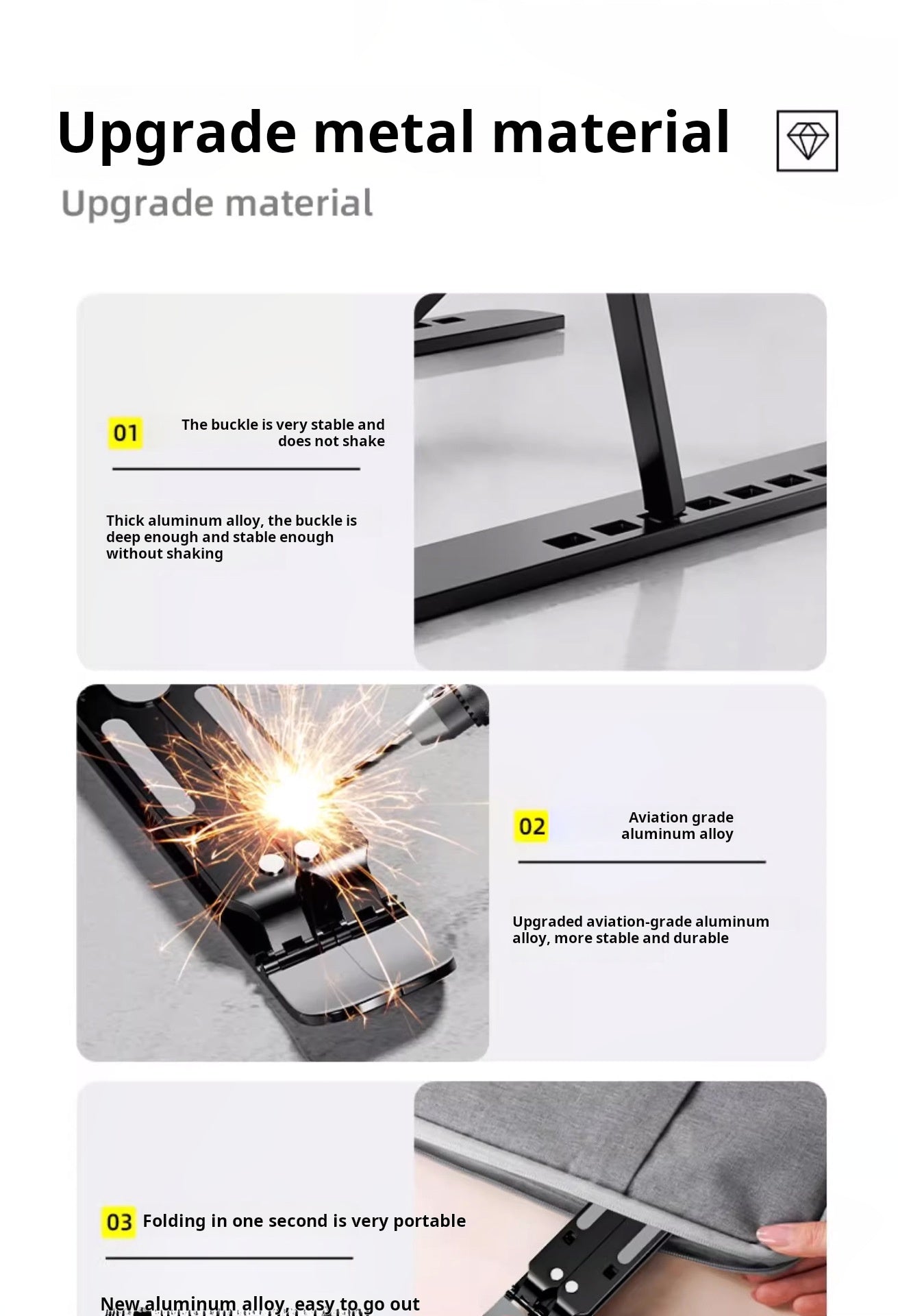 Laptop stand aluminum alloy N3 computer stand iron 18 inch tablet computer stand 16 inch wholesale dropshipping