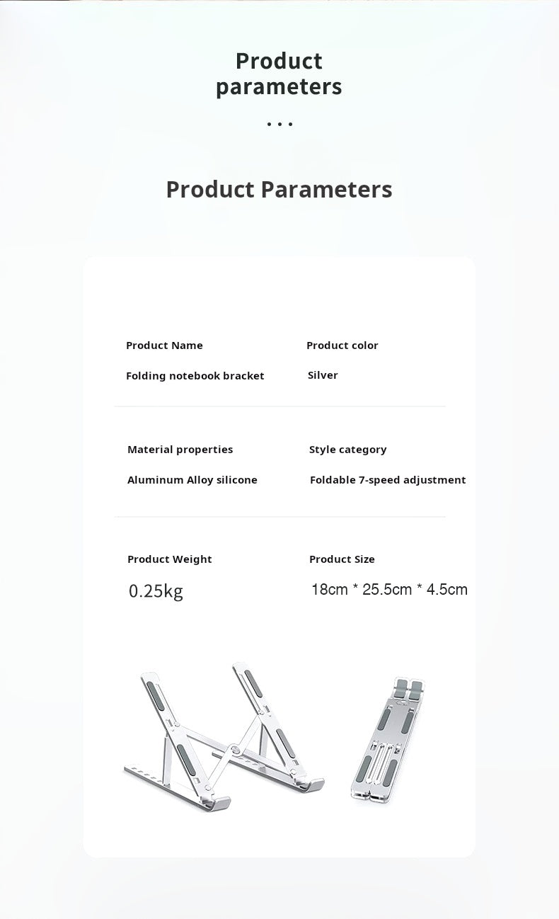 Laptop stand aluminum alloy N3 computer stand iron 18 inch tablet computer stand 16 inch wholesale dropshipping