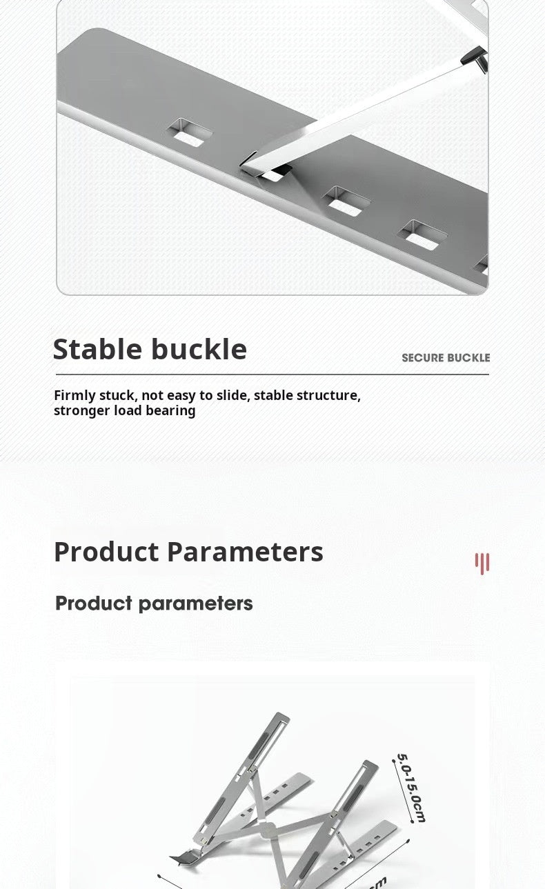 N3 Laptop Stand Foldable Lifting Portable Base Cooling Bracket Desktop Vertical Aluminum Alloy Computer Stand