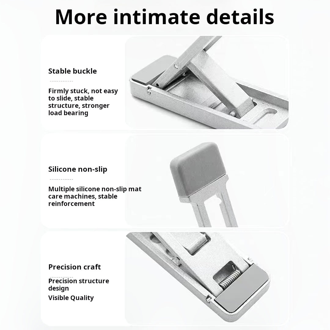 Cross-border zinc alloy notebook stand creative three-speed adjustable invisible portable heightened heat dissipation tablet holder
