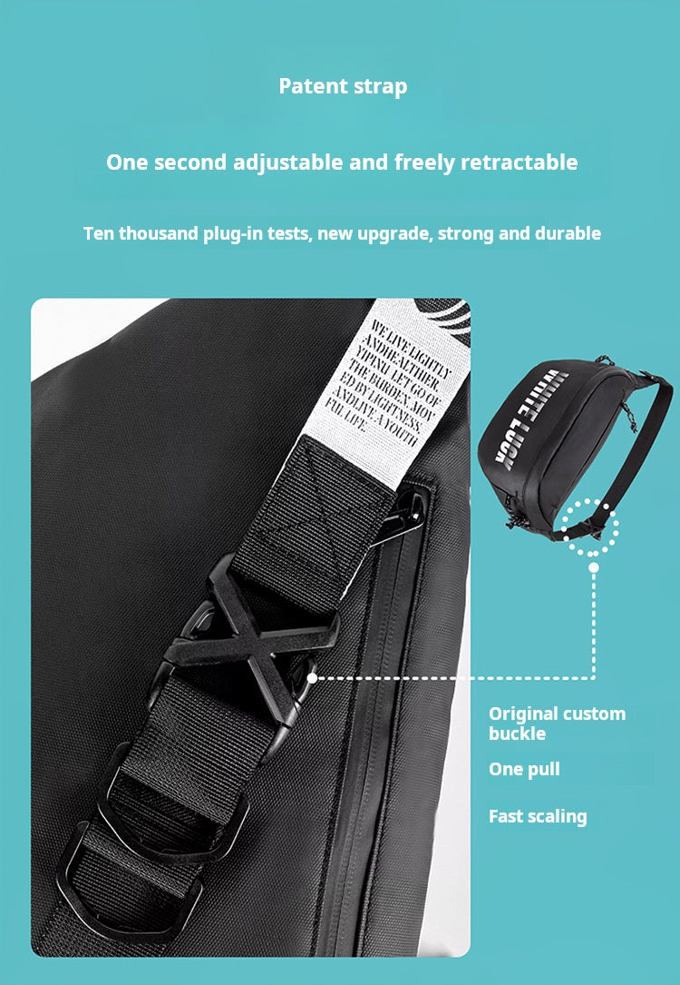 Trendy fashion men's crossbody bag, high-end sense versatile shoulder bag, multi-functional sports outdoor functional style slash bag