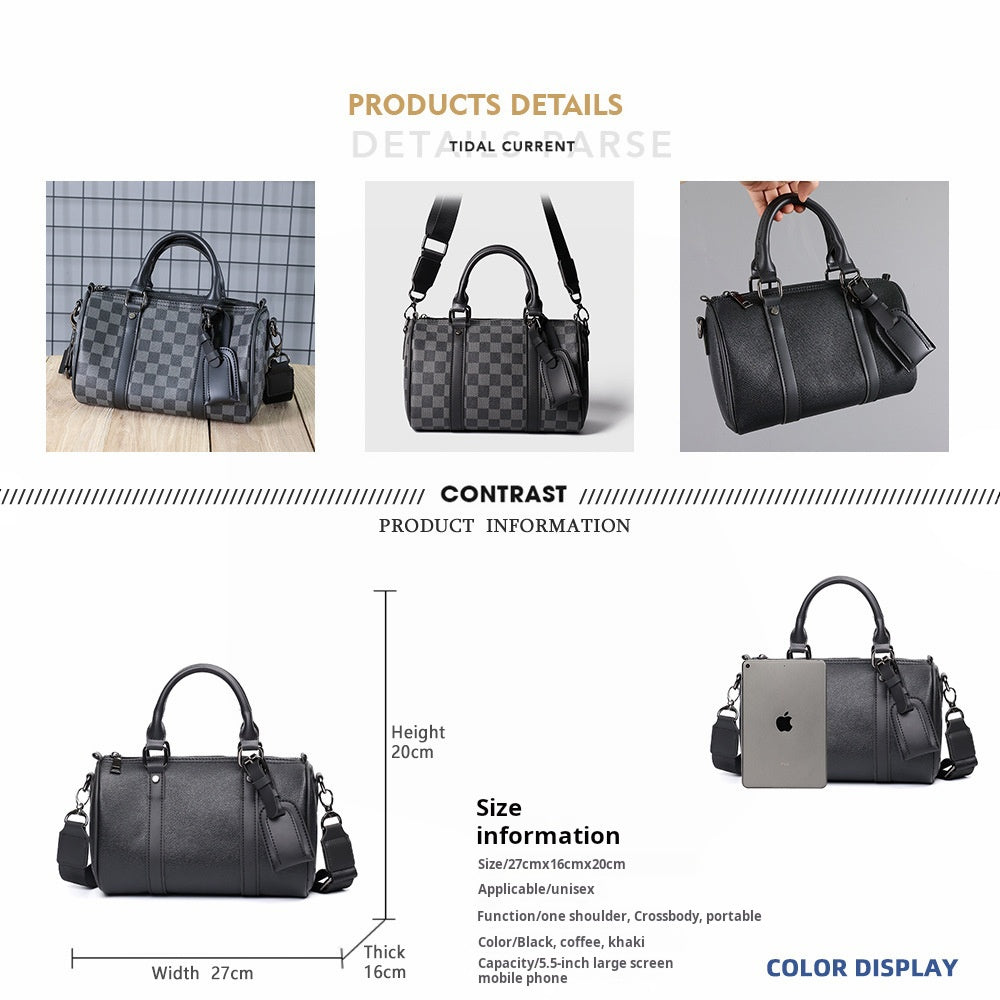 Men’s Korean Style Crossbody Bag - Trendy Small Shoulder Bag for Daily & Streetwear