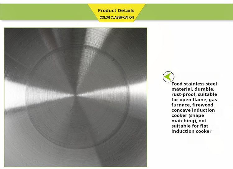 Stainless steel wok kitchen cooking stir fry pan 34-43 woks multi-purpose stir-fry Ding stalls hotel restaurant factory direct sales